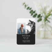 Carte De Visite Prière commémorative Fox renards Nature Animal (Debout devant)