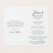 Carte De Visite Prière commémorative presque rose Hydrangea (Intérieur déplié)