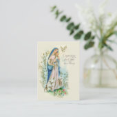 Carte De Visite Prière de consécration catholique de l'enfant à Ma (Debout devant)