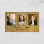 Carte De Visite Prière de guérison de l'ange Grief Conseiller Phot (Devant)