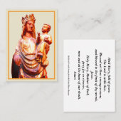 Carte De Visite Prière de Hail Mary (Devant / Derrière)