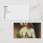 Carte De Visite Prière de Madame Hamilton (Devant / Derrière)