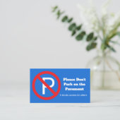 Carte De Visite Prière de ne pas stationner – Accès privé (Debout devant)
