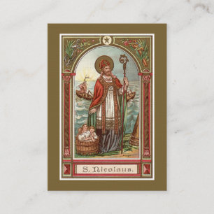 Carte De Visite Prière de Noël à St. Nicolas de Myre