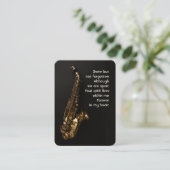 Carte De Visite Prière de photo commémorative Saxaphone Jazz Music (Debout devant)