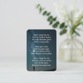 Carte De Visite Prière de photographie Céleste étoile ciel (Debout devant)