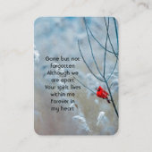 Carte De Visite Prière de photographie commémorative Cardinal Red  (Devant)