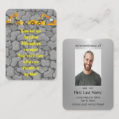 Carte De Visite Prière de photographie commémorative Construction  (Devant / Derrière)