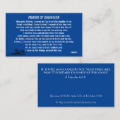 Carte De Visite PRIÈRE DE SALUT ajouter église ou ministère à dos (Devant / Derrière)