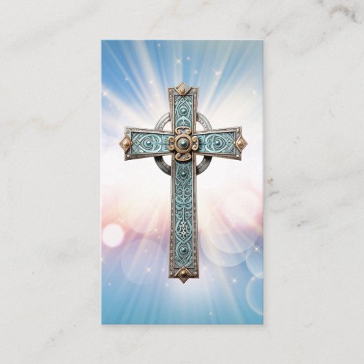 Carte De Visite Prière d'encouragement chrétien (Devant)