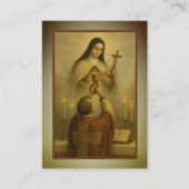 Carte De Visite Prière du prêtre catholique par St. Therese Religi (Devant)