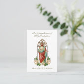 Carte De Visite Prière du Souvenir de l'obtention du diplôme du Sa (Debout devant)