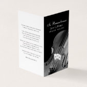 Carte De Visite Prière funéraire du musicien de violon (Extérieur)