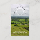 Carte De Visite Prière funéraire irlandaise de la Croix Celtique S (Devant)