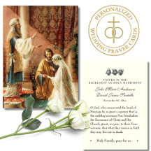 Prière Mariage catholique Betrothal Mary Joseph