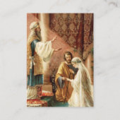 Carte De Visite Prière Mariage catholique Betrothal Mary Joseph (Devant)