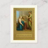 Carte De Visite Prière Mariage catholique Betrothal Mary Joseph (Devant)