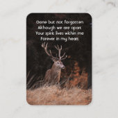 Carte De Visite Prière photo commémorative Aquarelle Stade Cerf An (Devant)