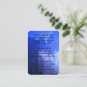 Carte De Visite Prière photo Memorial Motorcycle Biker Christian (Debout devant)