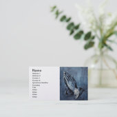 Carte De Visite Prière pliée de mains - Durer (Debout devant)