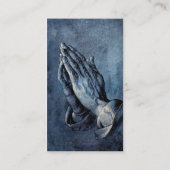 Carte De Visite Prière pliée de mains - Durer (Dos)