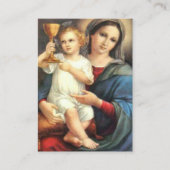 Carte De Visite Prière précieuse de St Gertrude de Jésus Mary de (Devant)