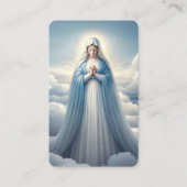 Carte De Visite Prière religieuse catholique Vierge Marie (Devant)