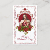 Carte De Visite Prière religieuse de Saint-Valentin (Devant)