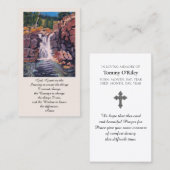 Carte De Visite Prière Sérénité Purple Vert Orange Bleu (Devant / Derrière)