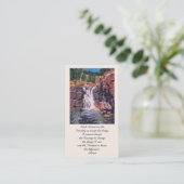 Carte De Visite Prière Sérénité Purple Vert Orange Bleu (Debout devant)