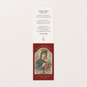 Carte De Visite Prière Vierge Marie traditionnelle catholique (Extérieur déplié)