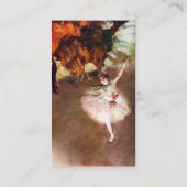 Carte De Visite Prima Ballerina; l'étoile par Edgar Degas (Dos)