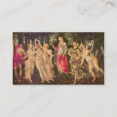 Carte De Visite Primavera de Botticelli, Art Renaissance antique (Dos)
