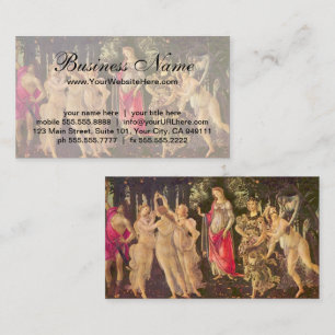 Carte De Visite Primavera de Botticelli, Art Renaissance Antique