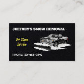 Carte De Visite Prime à la neige (Devant)