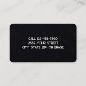 Carte De Visite Prime de lavage sous pression (Dos)