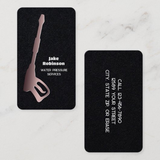 Carte De Visite Prime de lavage sous pression (Devant / Derrière)