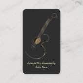Carte De Visite Prime de logo de guitare acoustique (Devant)