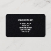 Carte De Visite Prime de soins pieds (Dos)