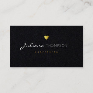 Carte De Visite prime noire minimaliste pour femmes