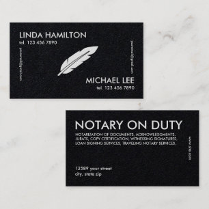 Carte De Visite Prime Nota Deux Noms