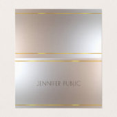 Carte De Visite Prime simple professionnelle élégante de luxe (Extérieur déplié)