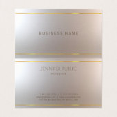Carte De Visite Prime simple professionnelle élégante de luxe (Intérieur déplié)
