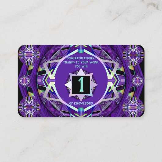 Carte De Visite Prime W3 violette (Devant)