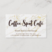 Carte De Visite Primes de fidélité au café (Devant)