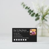 Carte De Visite Primes de fidélité client Donut Shop (Debout devant)