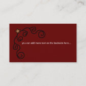 Carte de visite primitif du pays Star & Swirl (Dos)