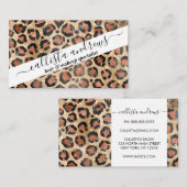 Carte De Visite Prince d'Or noir Brown Leopard (Devant / Derrière)