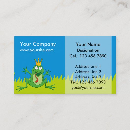 Carte De Visite Prince Frog (Devant)