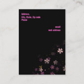 Carte De Visite Princesse d'arts martiaux (Dos)